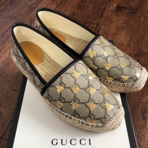 Gucci Shoes - NEW Gucci GG Supreme Bees Espadrilles 37
